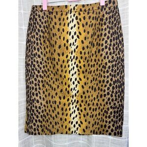 Michael Michael Kors Animal Print Pencil Skirt Size 6 – Cotton Blend‎